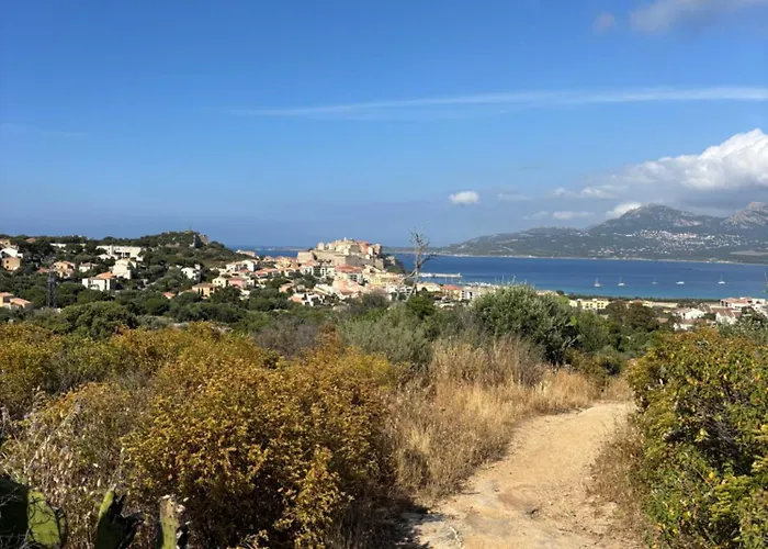 SEJOUR EN CORSE CALVI vue mer et montagne en T3 résidentiel avec piscine Calvi (Corsica)